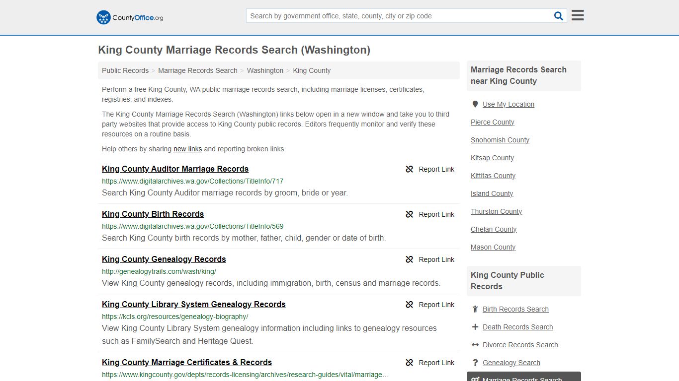 Marriage Records Search - King County, WA (Marriage Licenses ...